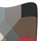 vidaXL Πολυθρόνα Κουνιστή Σχέδιο Patchwork Υφασμάτινη