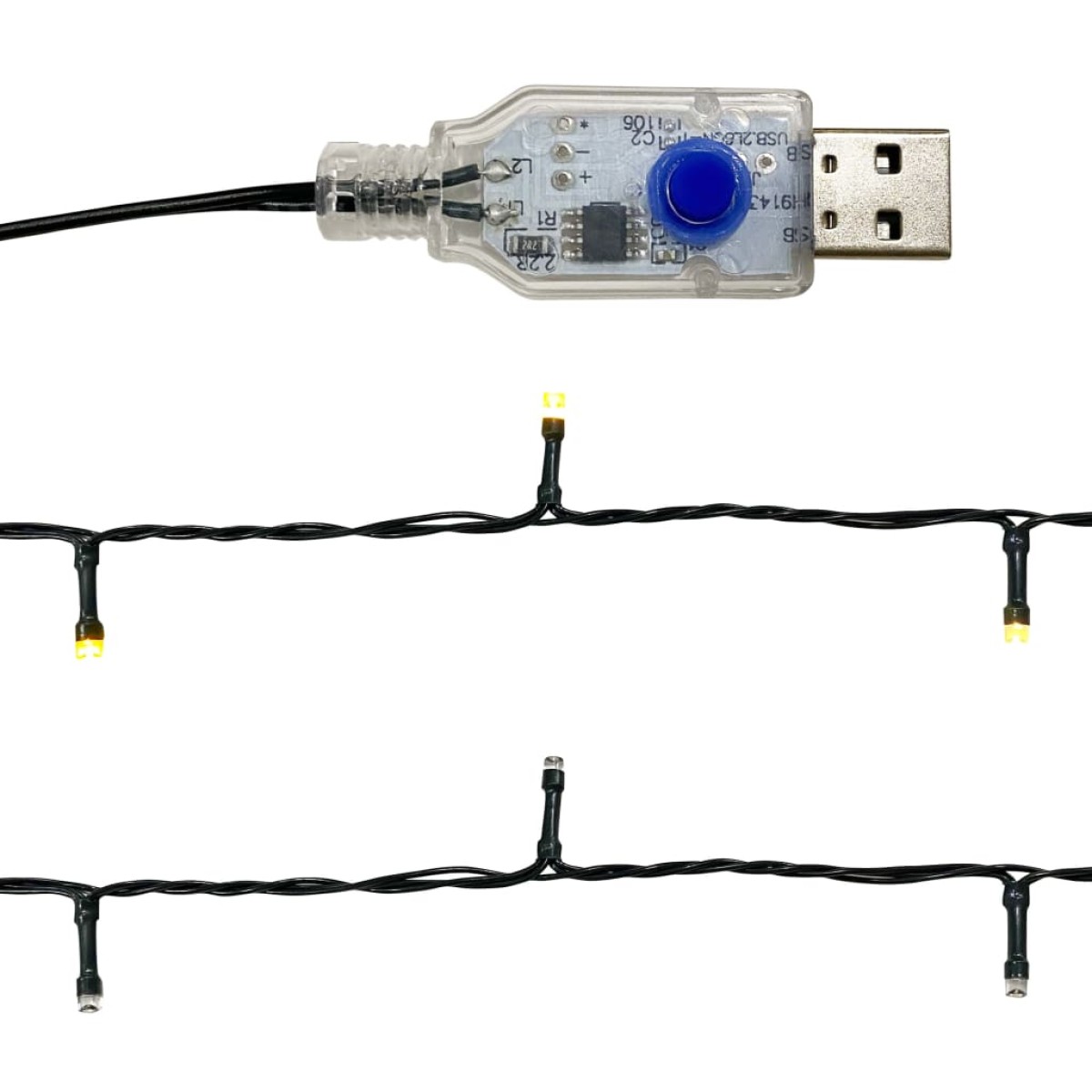 vidaXL Γιρλάντα Χριστουγεννιάτικη με Λαμπάκια LED Μπλε 5 μ.