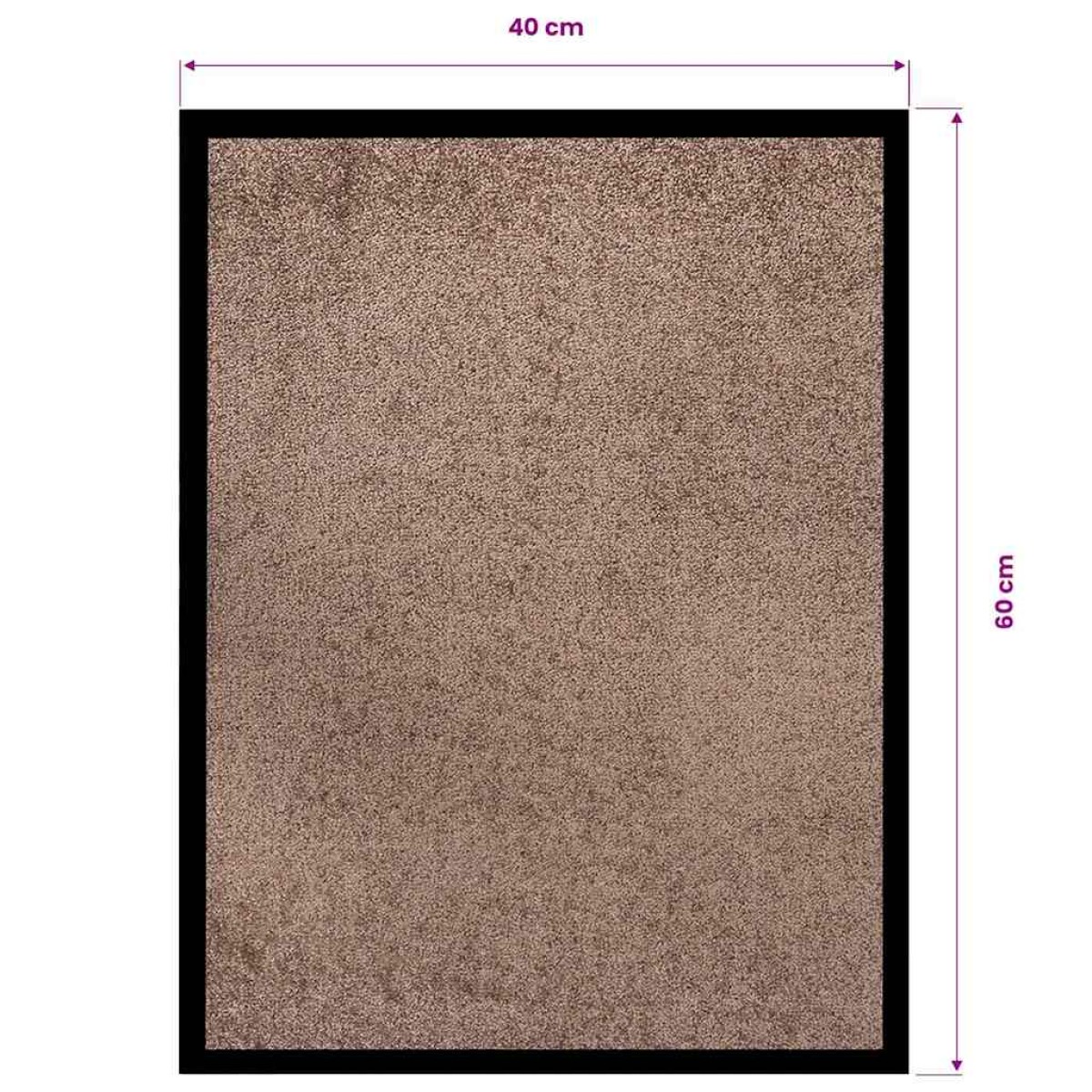 vidaXL Πατάκι Εισόδου Καφέ 40 x 60 εκ.