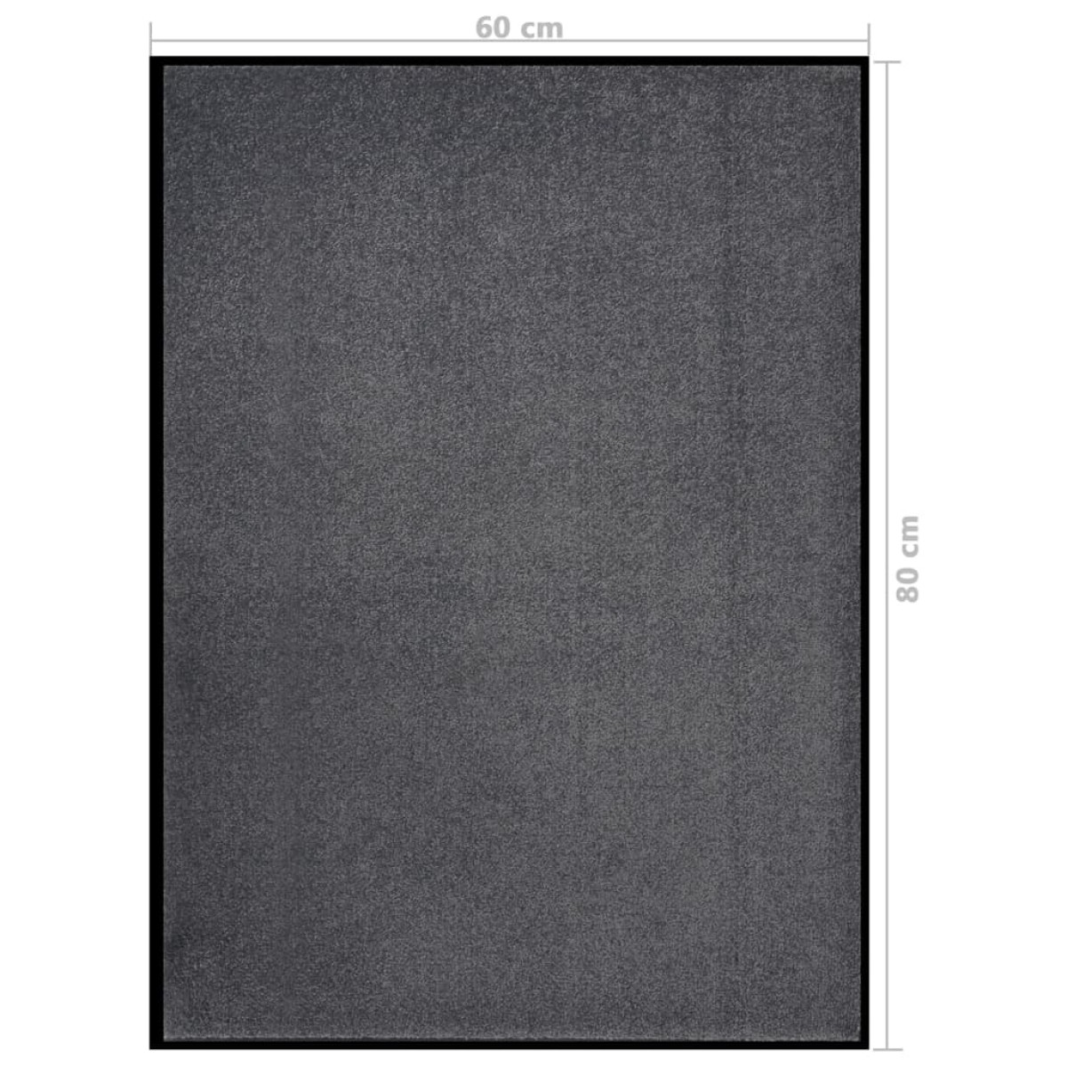 vidaXL Πατάκι Εισόδου Ανθρακί 60 x 80 εκ.