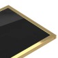 vidaXL Τραπέζι Υπολογιστή Βοηθητικό Μαύρο 50x35x65 εκ. Ψημένο Γυαλί