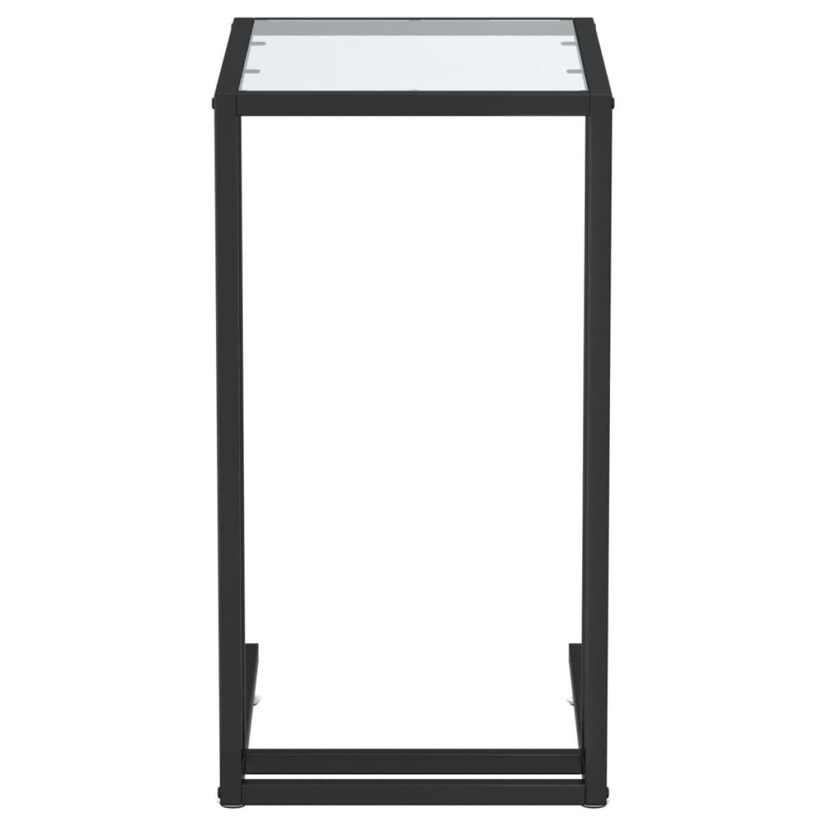 vidaXL Τραπέζι Υπολογιστή Βοηθητικό Διαφανές 50x35x65 εκ. Ψημένο Γυαλί