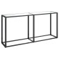 vidaXL Τραπέζι Κονσόλα Διαφανές 160 x 35 x 75,5 εκ. από Ψημένο Γυαλί