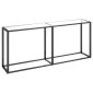 vidaXL Τραπέζι Κονσόλα Διαφανές 180x35x75,5 εκ. από Ψημένο Γυαλί