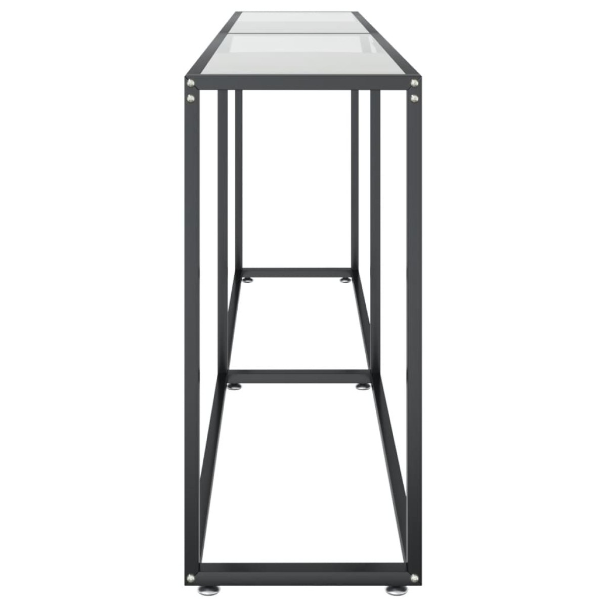 vidaXL Τραπέζι Κονσόλα Διαφανές 200x35x75,5 εκ. από Ψημένο Γυαλί