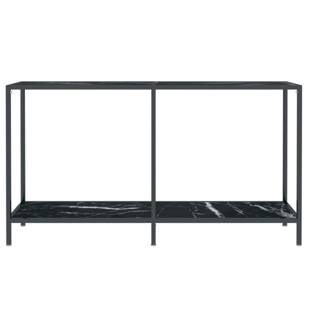 vidaXL Τραπέζι Κονσόλα Μαύρο 140 x 35 x 75,5 εκ. από Ψημένο Γυαλί