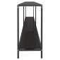 vidaXL Τραπέζι Κονσόλα Μαύρο 180 x 35 x 75,5 εκ. από Ψημένο Γυαλί