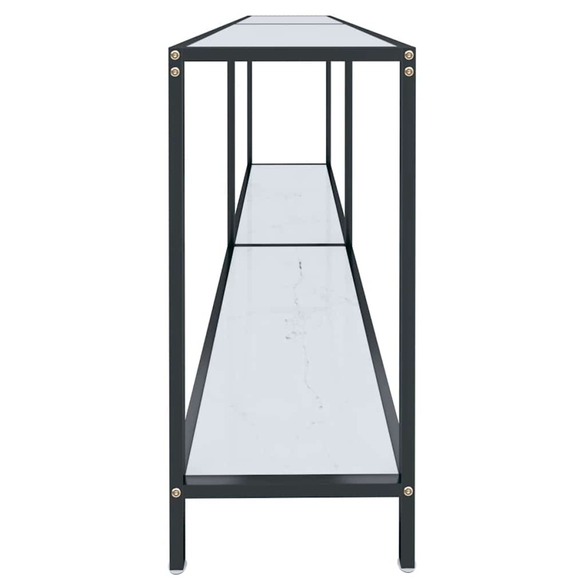 vidaXL Τραπέζι Κονσόλα Λευκό 180 x 35 x 75,5 εκ. από Ψημένο Γυαλί
