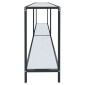 vidaXL Τραπέζι Κονσόλα Λευκό 180 x 35 x 75,5 εκ. από Ψημένο Γυαλί