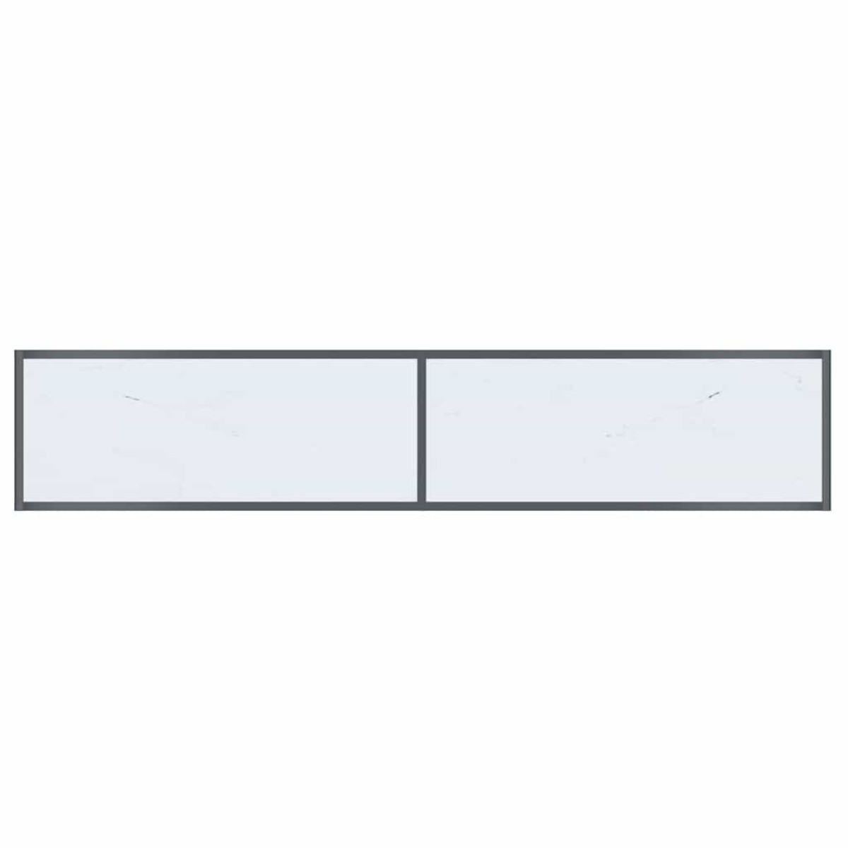 vidaXL Τραπέζι Κονσόλα Λευκό 180 x 35 x 75,5 εκ. από Ψημένο Γυαλί