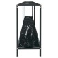 vidaXL Τραπέζι Κονσόλα Μαύρο 180 x 35 x 75,5 εκ. από Ψημένο Γυαλί