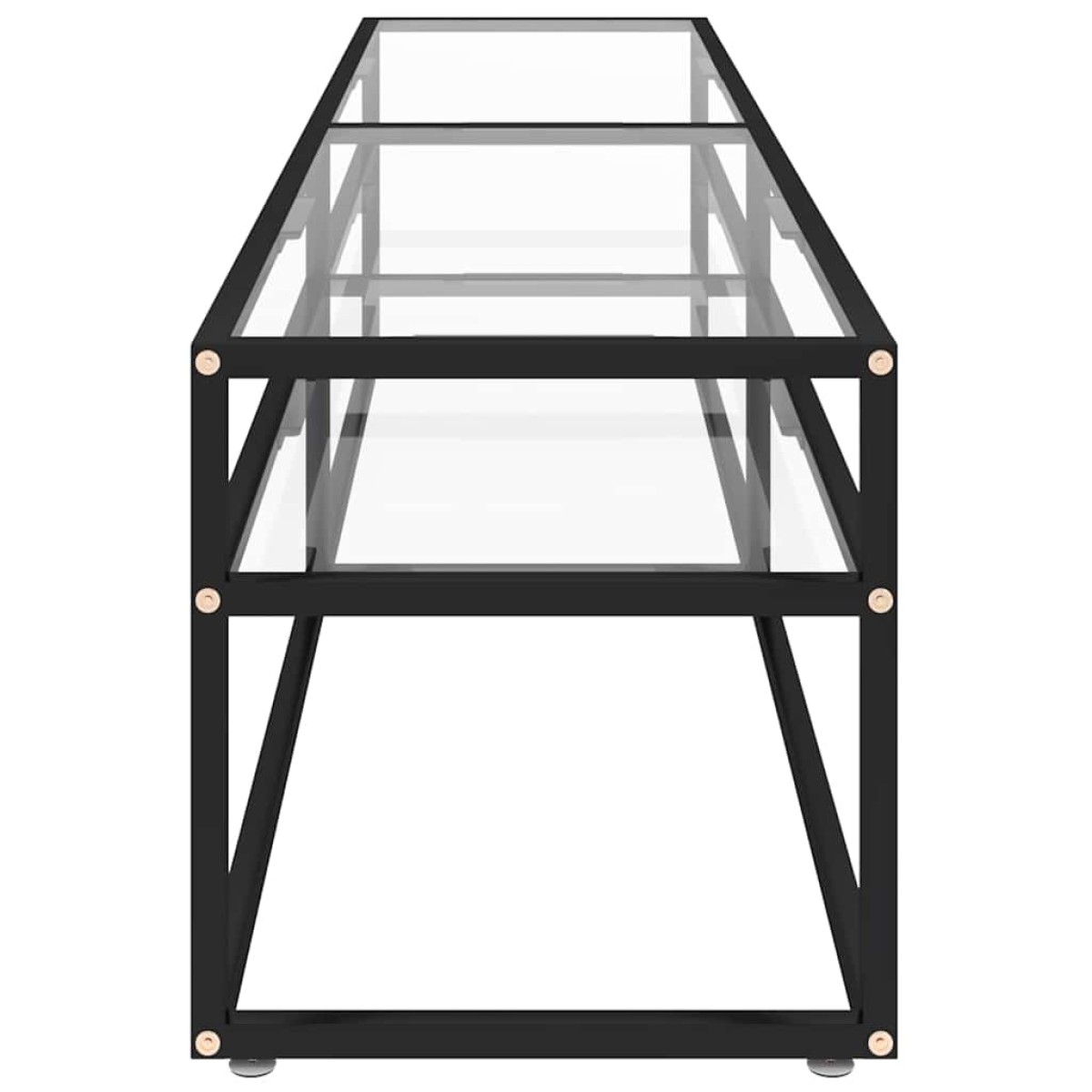 vidaXL Έπιπλο Τηλεόρασης Διαφανές 180 x 40 x 40,5 εκ. από Ψημένο Γυαλί