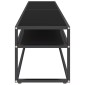 vidaXL Έπιπλο Τηλεόρασης Μαύρο 180 x 40 x 40,5 εκ. από Γυαλί Ασφαλ.