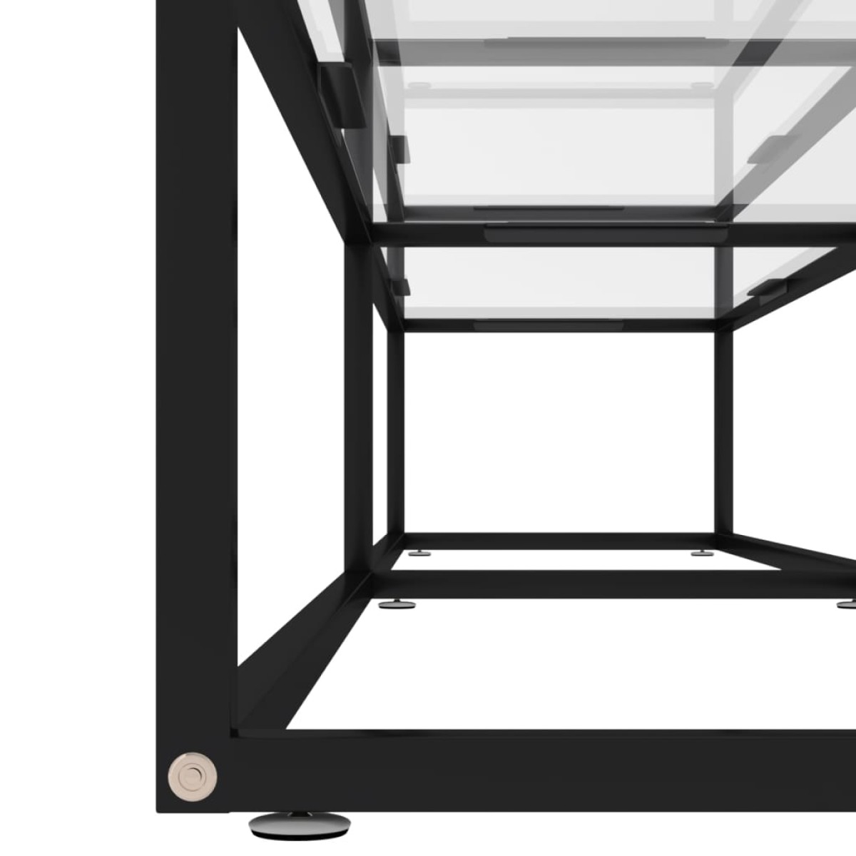 vidaXL Έπιπλο Τηλεόρασης Διαφανές 200 x 40 x 40,5 εκ. από Γυαλί Ασφαλ.