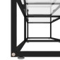vidaXL Έπιπλο Τηλεόρασης Διαφανές 200 x 40 x 40,5 εκ. από Γυαλί Ασφαλ.