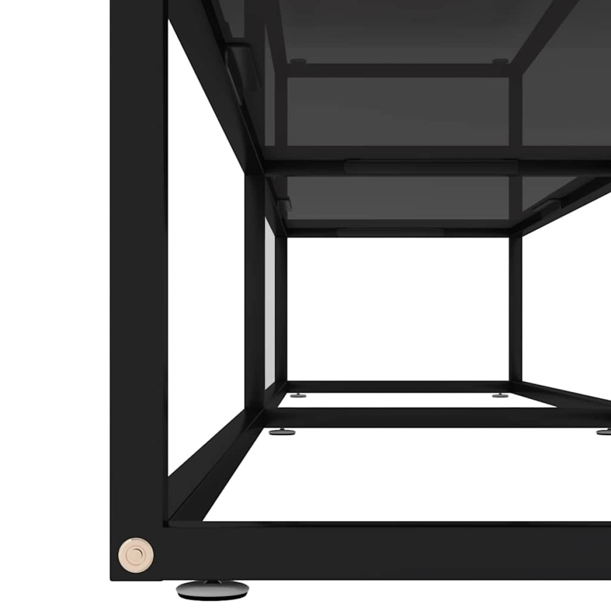 vidaXL Έπιπλο Τηλεόρασης Μαύρο 200 x 40 x 40,5 εκ. από Γυαλί Ασφαλ.