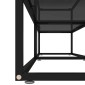 vidaXL Έπιπλο Τηλεόρασης Μαύρο 200 x 40 x 40,5 εκ. από Γυαλί Ασφαλ.