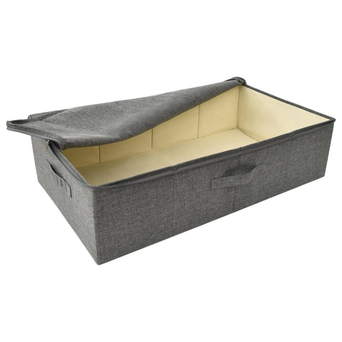 vidaXL Κουτι Αποθήκευσης Ανθρακί 70 x 40 x 18 εκ. Υφασμάτινο
