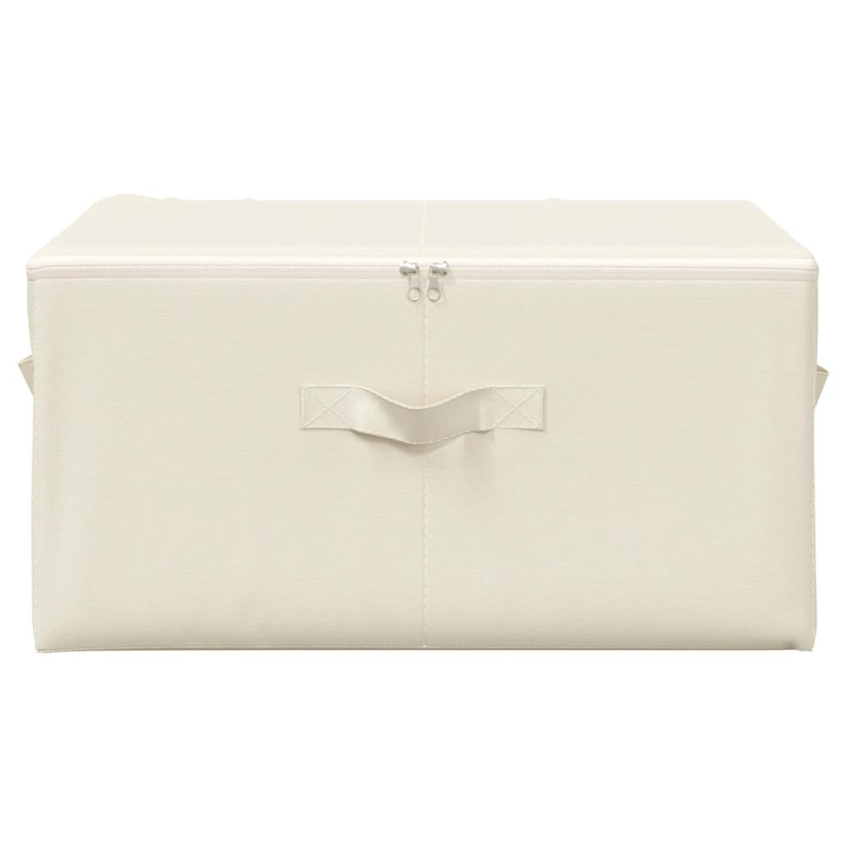 vidaXL Κουτιά Αποθήκευσης 2 τεμ. Κρεμ 43 x 34 x 23 εκ. Υφασμάτινα