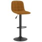 vidaXL Σκαμπό Μπαρ 2 τεμ. Καφέ Βελούδινα