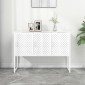 vidaXL Μπουφές Λευκός 105 x 35 x 75 εκ. από Ατσάλι