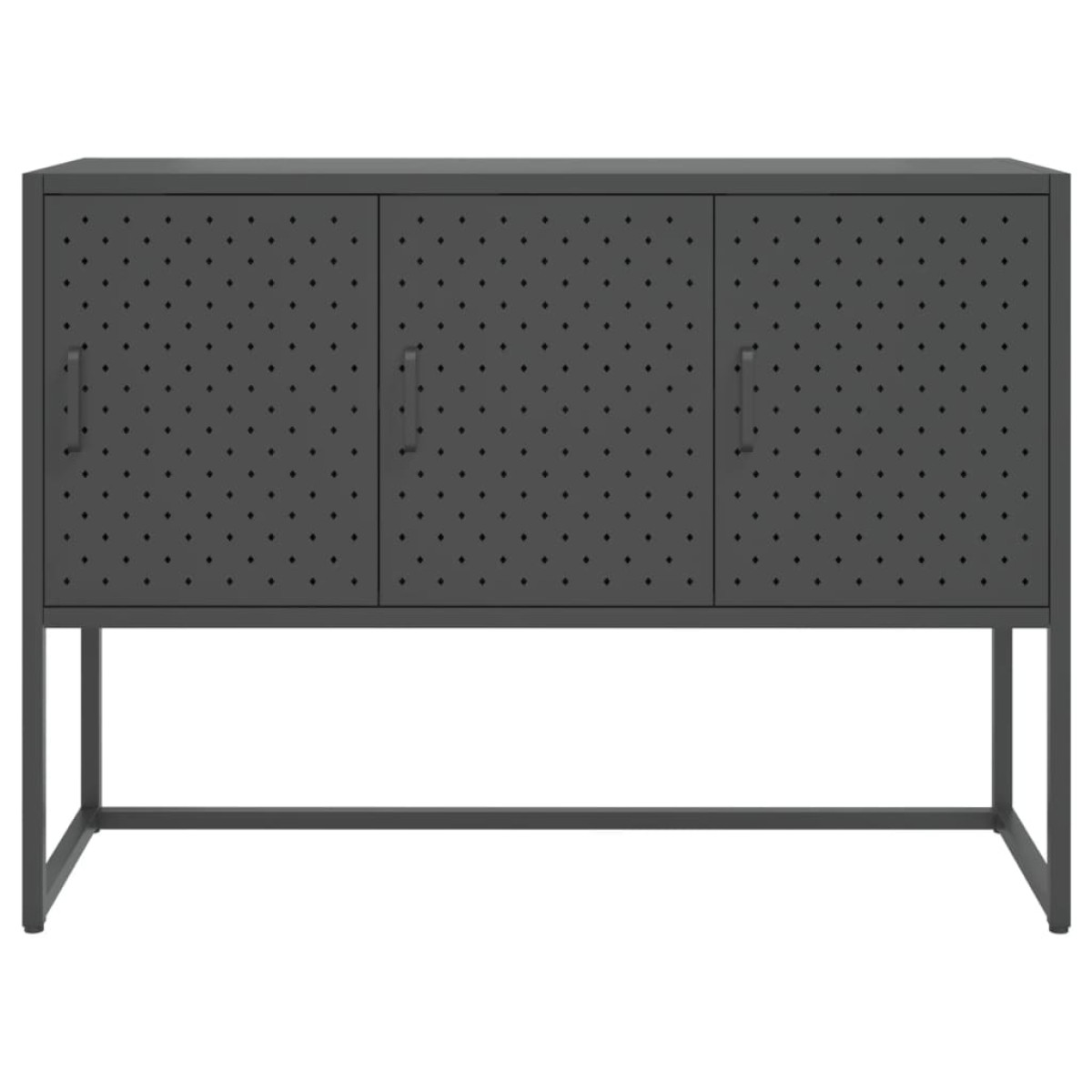 vidaXL Μπουφές Ανθρακί 105 x 35 x 75 εκ. από Ατσάλι