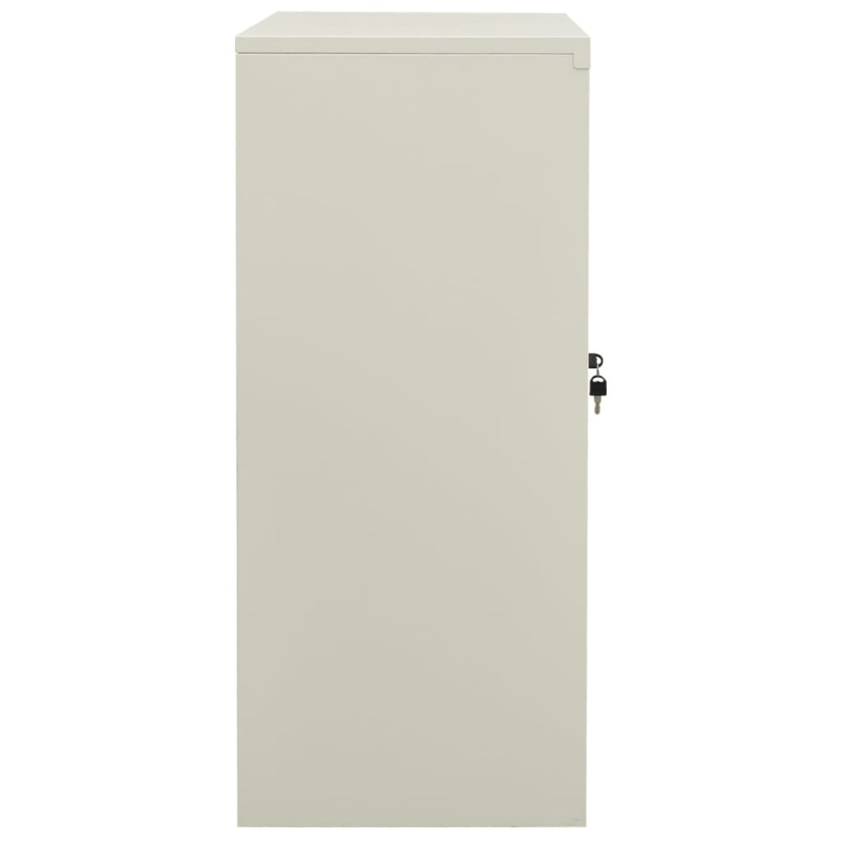 vidaXL Ντουλάπα Γραφείου 90 x 40 x 90 εκ. Ανοιχτό Γκρι Ατσάλινη