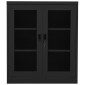 vidaXL Ντουλάπα Γραφείου 90 x 40 x 105 εκ. Ανθρακί Ατσάλινη