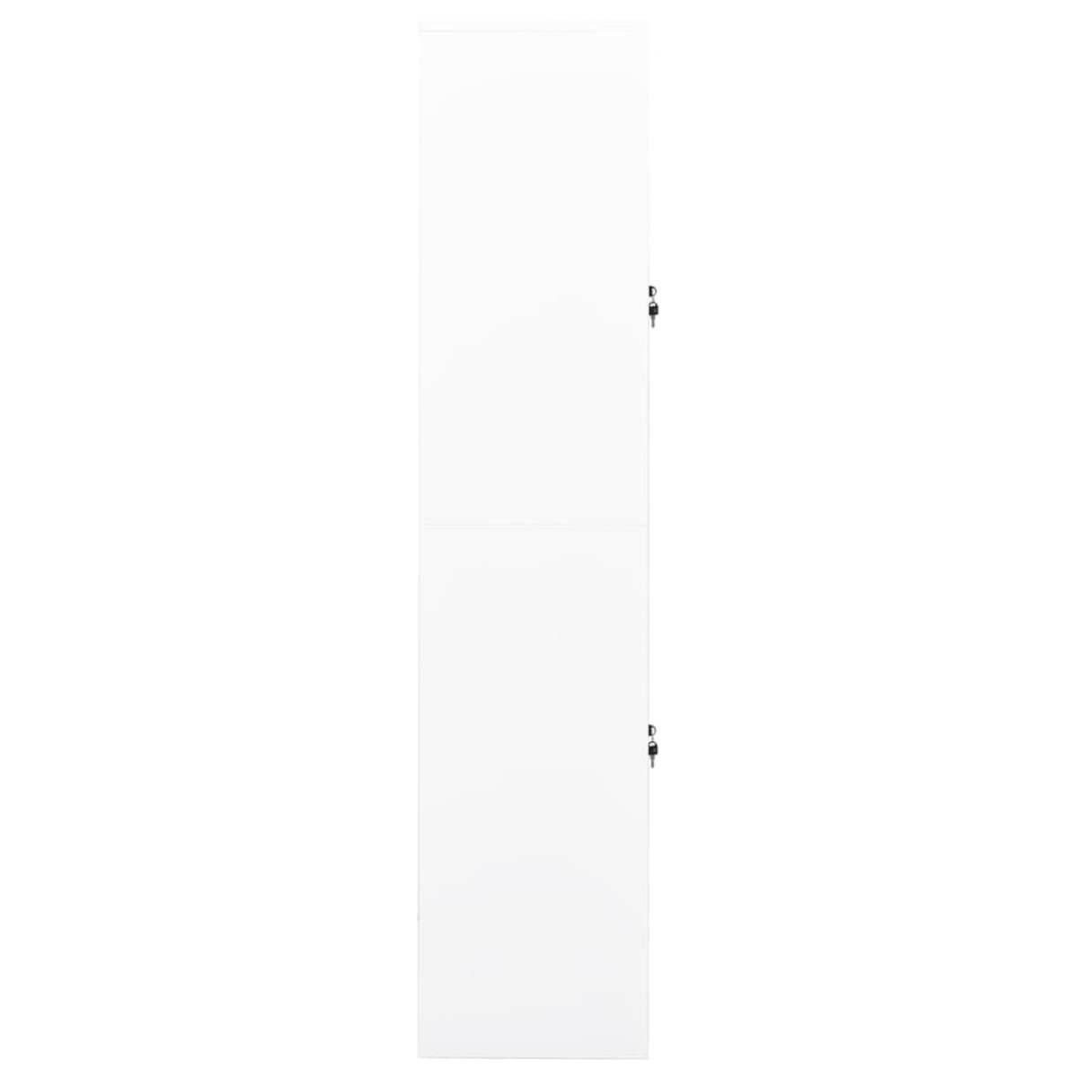 vidaXL Ντουλάπα Γραφείου 90 x 40 x 180 εκ. Λευκή Ατσάλινη