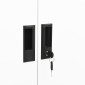 vidaXL Ντουλάπα Γραφείου 90 x 40 x 180 εκ. Λευκή Ατσάλινη