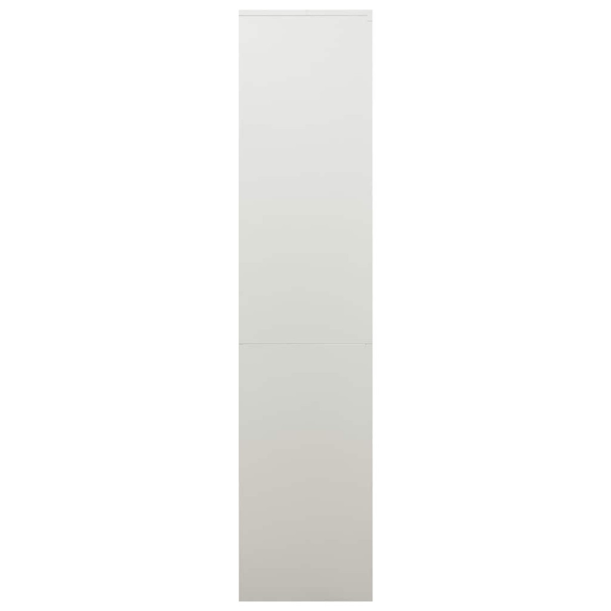 vidaXL Ντουλάπα Γραφείου 90 x 40 x 180 εκ. Ανοιχτό Γκρι Ατσάλινη