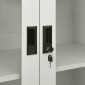 vidaXL Ντουλάπα Γραφείου 90 x 40 x 180 εκ. Ανοιχτό Γκρι Ατσάλινη