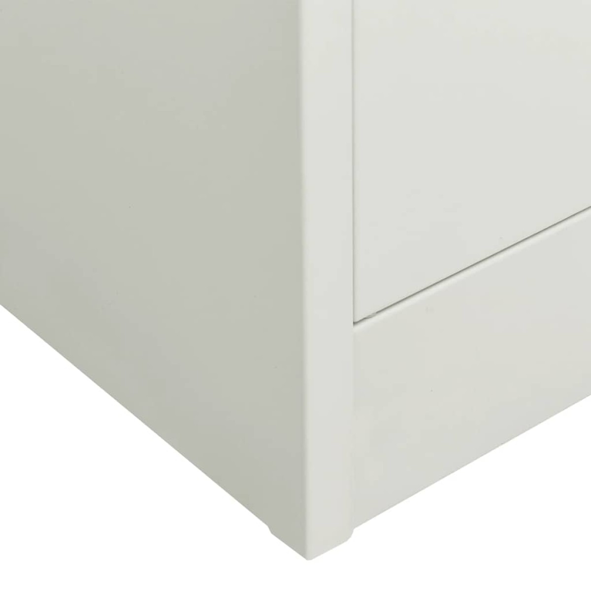 vidaXL Ντουλάπα Γραφείου 90 x 40 x 180 εκ. Ανοιχτό Γκρι Ατσάλινη