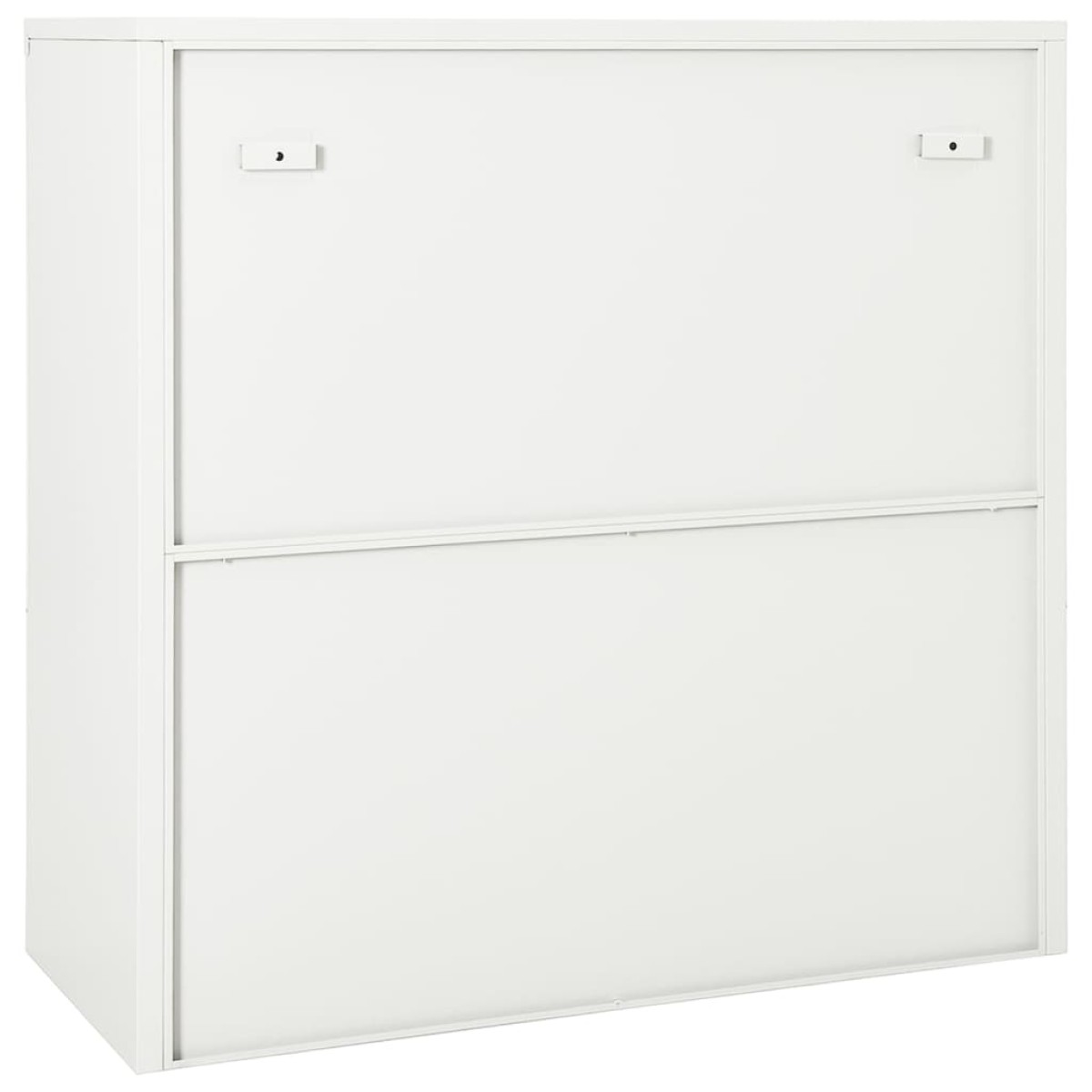 vidaXL Ντουλάπι με Συρόμενη Πόρτα Λευκό 90 x 40 x 90 εκ. Ατσάλινο