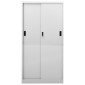 vidaXL Ντουλάπι Γραφείου Συρόμενη Πόρτα Αν. Γκρι 90x40x180 εκ Ατσάλινο