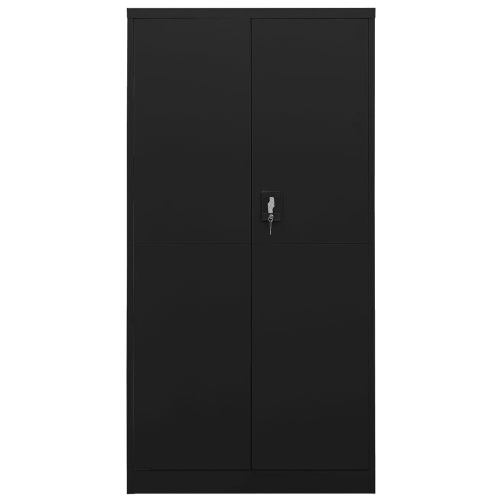 vidaXL Φοριαμός Μαύρος 90 x 40 x 180 εκ. Ατσάλινος