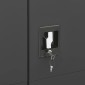 vidaXL Φοριαμός Ανθρακί 90 x 40 x 180 εκ. Ατσάλινος