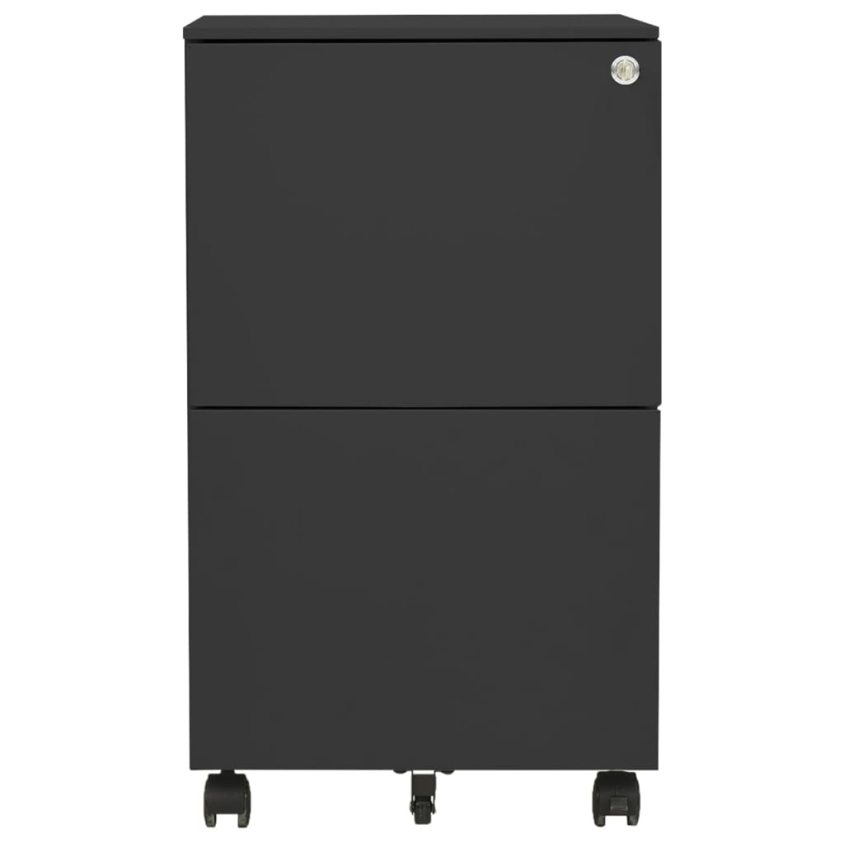 vidaXL Αρχειοθήκη Φορητή Ανθρακί 39 x 45 x 67 εκ. Ατσάλινη