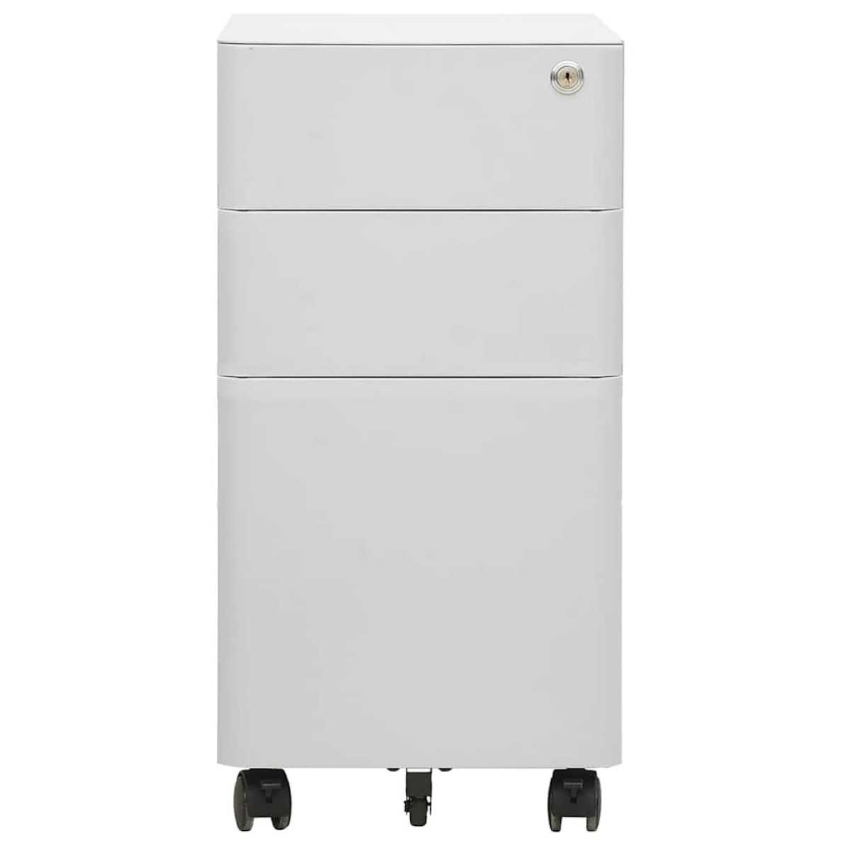 vidaXL Αρχειοθήκη Φορητή Ανοιχτή Γκρι 30 x 45 x 59 εκ. Ατσάλινη