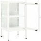 vidaXL Μπουφές 38 x 35 x 70 εκ. Μέταλλο και Γυαλί