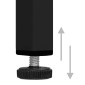 vidaXL Ντουλάπα Βιτρίνας Μαύρη 90 x 40 x 180 εκ. Ατσάλι / Ψημένο Γυαλί