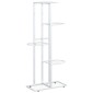 vidaXL Ανθοστήλη 5 Επιπέδων Λευκή 43 x 22 x 98 εκ. Μεταλλική