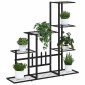 vidaXL Ανθοστήλη Μαύρη 94,5 x 25 x 88 εκ. Μεταλλική