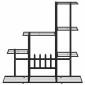 vidaXL Ανθοστήλη Μαύρη 94,5 x 25 x 88 εκ. Μεταλλική