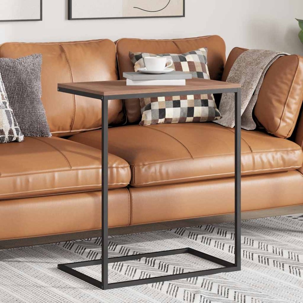 vidaXL Τραπέζι Βοηθητικό Μαύρο 55x35x66 εκ. από Επεξεργασμένο Ξύλο