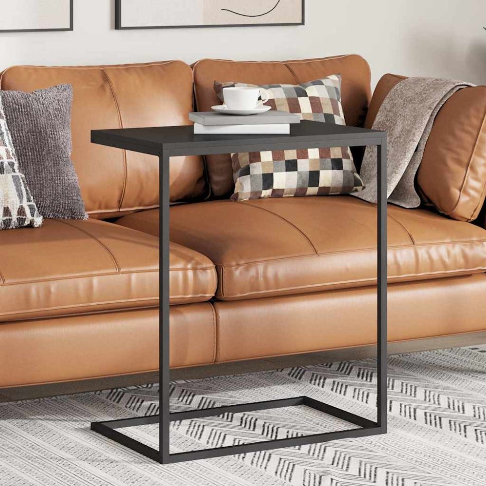 vidaXL Τραπέζι Βοηθητικό Μαύρο 55x35x66 εκ. από Επεξεργασμένο Ξύλο