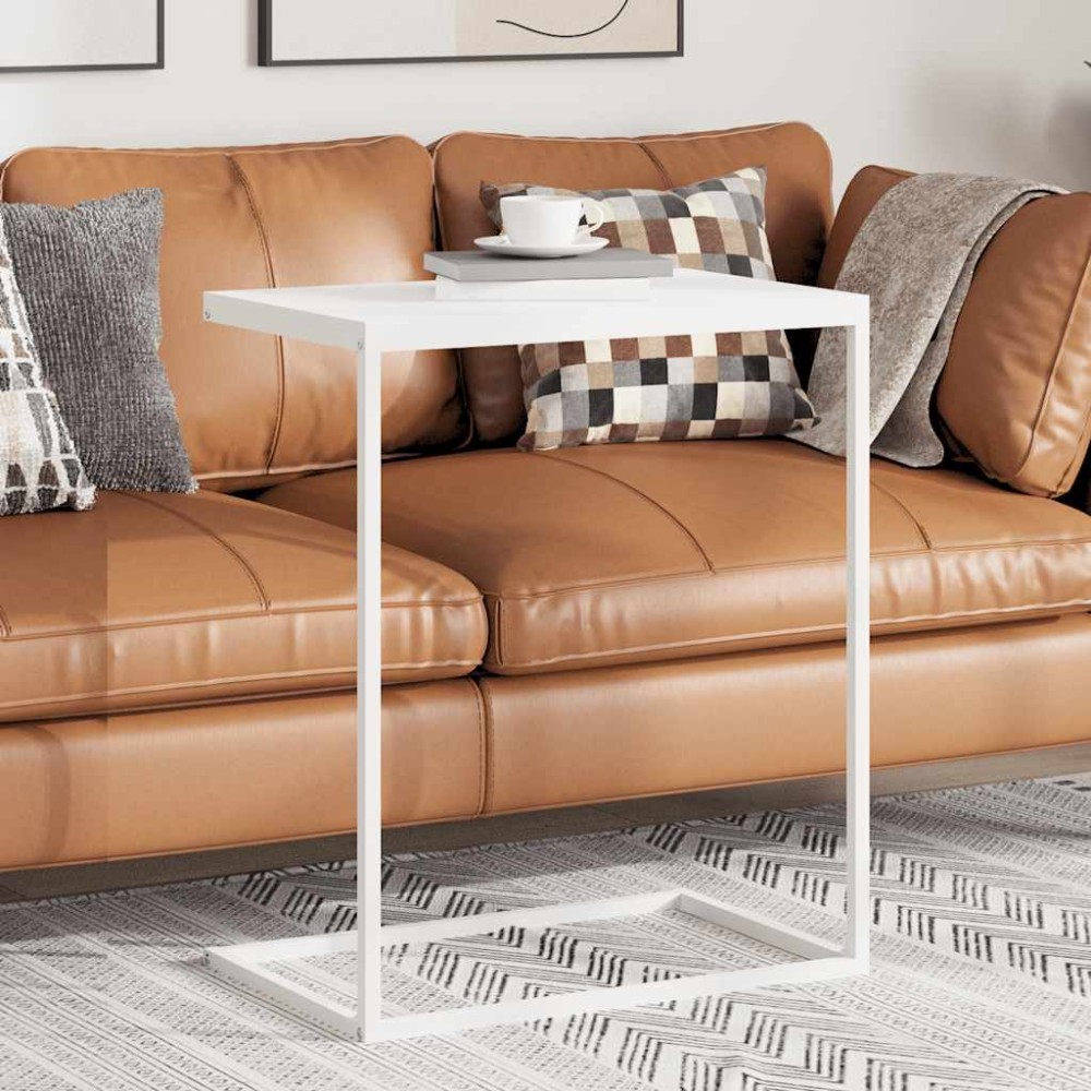 vidaXL Τραπέζι Βοηθητικό Λευκό 55x35x66εκ. από Επεξεργασμένο Ξύλο
