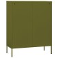 vidaXL Ντουλάπι Αποθήκευσης Πράσινο Λαδί 80x35x101,5 εκ. από Ατσάλι