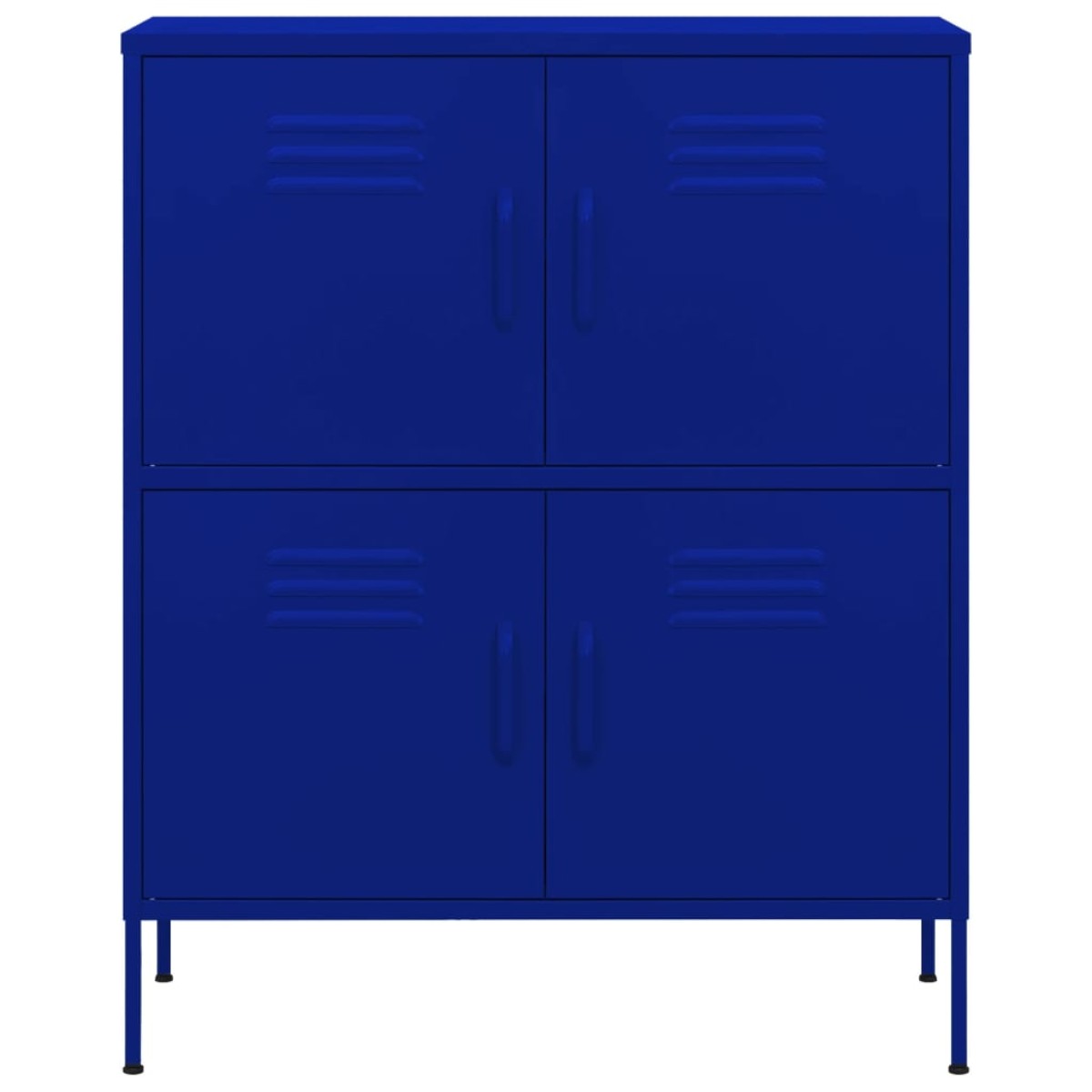 vidaXL Ντουλάπι Αποθήκευσης Ναυτικό Μπλε 80x35x101,5 εκ. από Ατσάλι