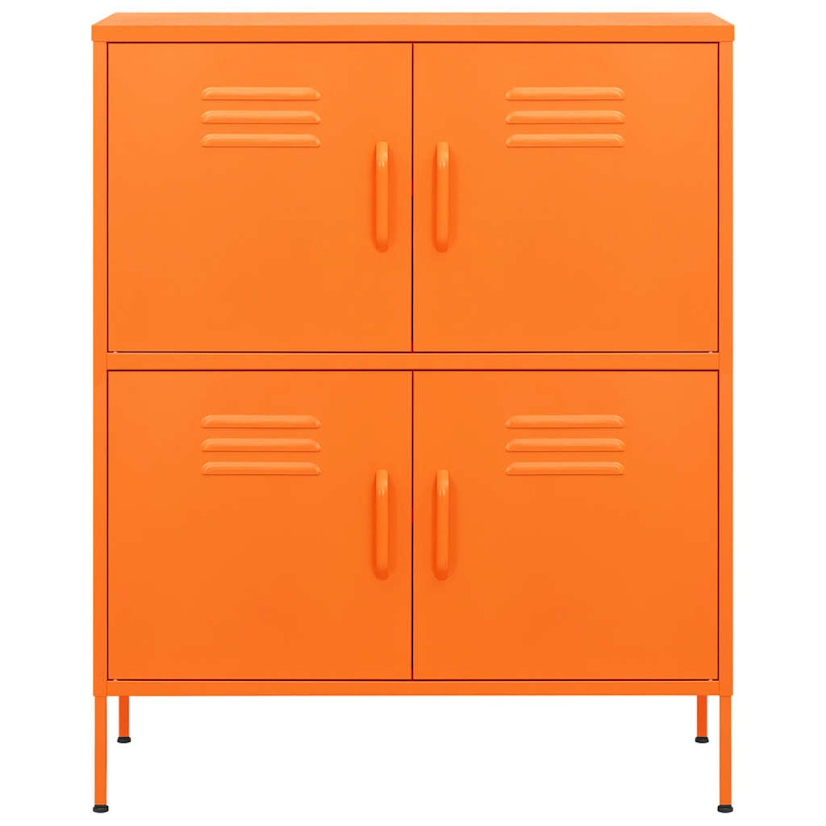 vidaXL Ντουλάπι Αποθήκευσης Πορτοκαλί 80 x 35 x 101,5 εκ. από Ατσάλι